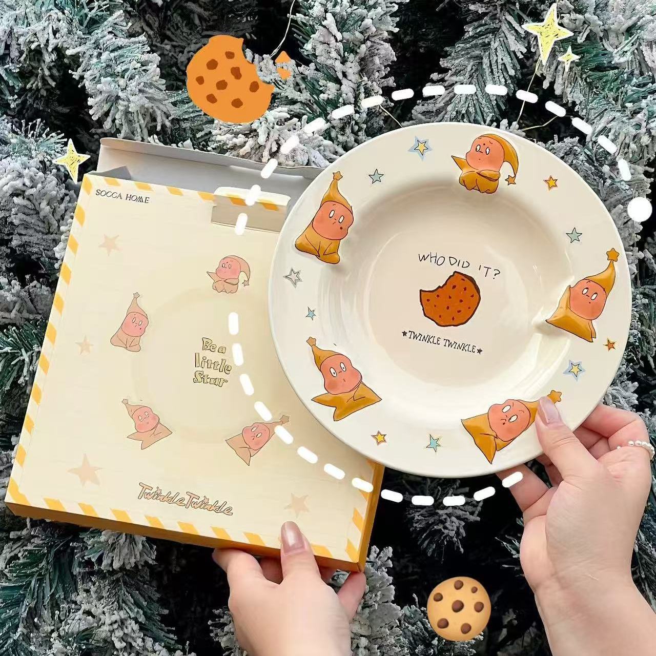 Star Man Cookie Plate