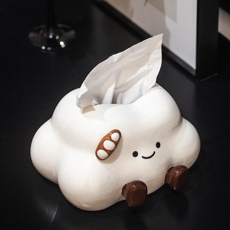 Cute Cloud Ceramic Tissue box