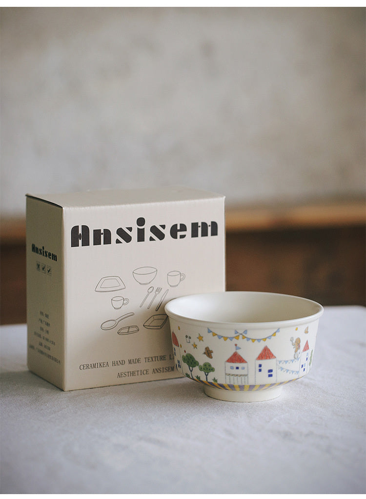 Fairy tale Town Circus Ceramic tableware