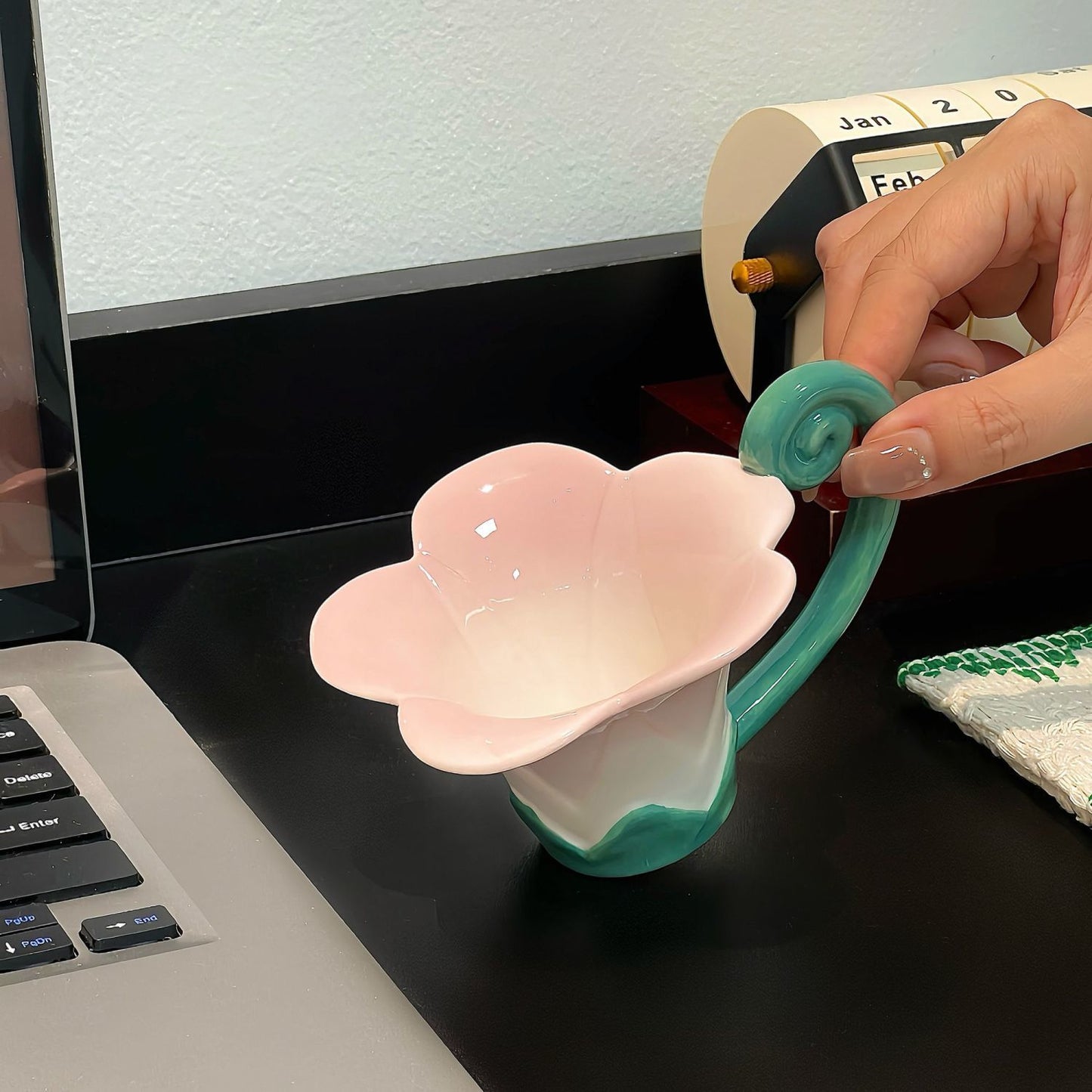 Creative morning glory mugs, espresso cups