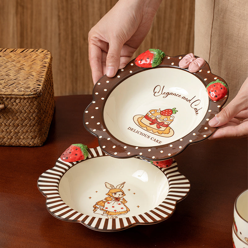 Strawberry Rabbit ceramic tableware