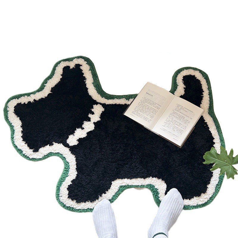 Schnauzer dog plush carpet