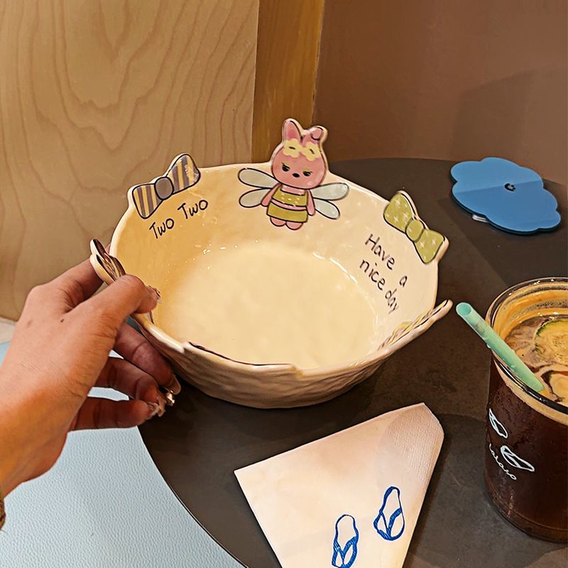 Bow rabbit salad bowl
