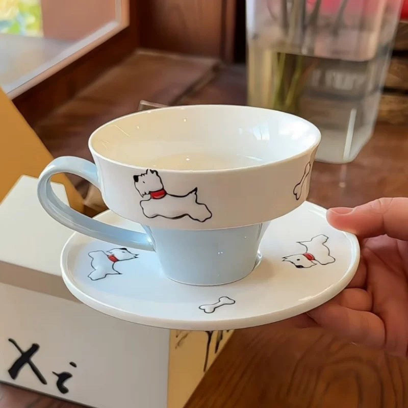 West Highland White Terrier Coffee Cup and Saucer