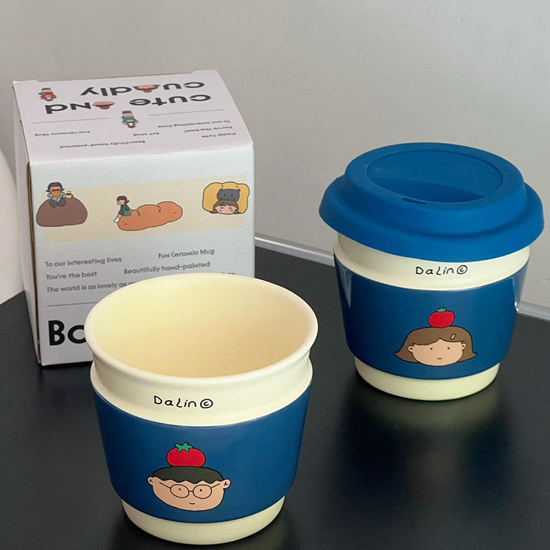 Dopamine Coffee Cup Portable Lid
