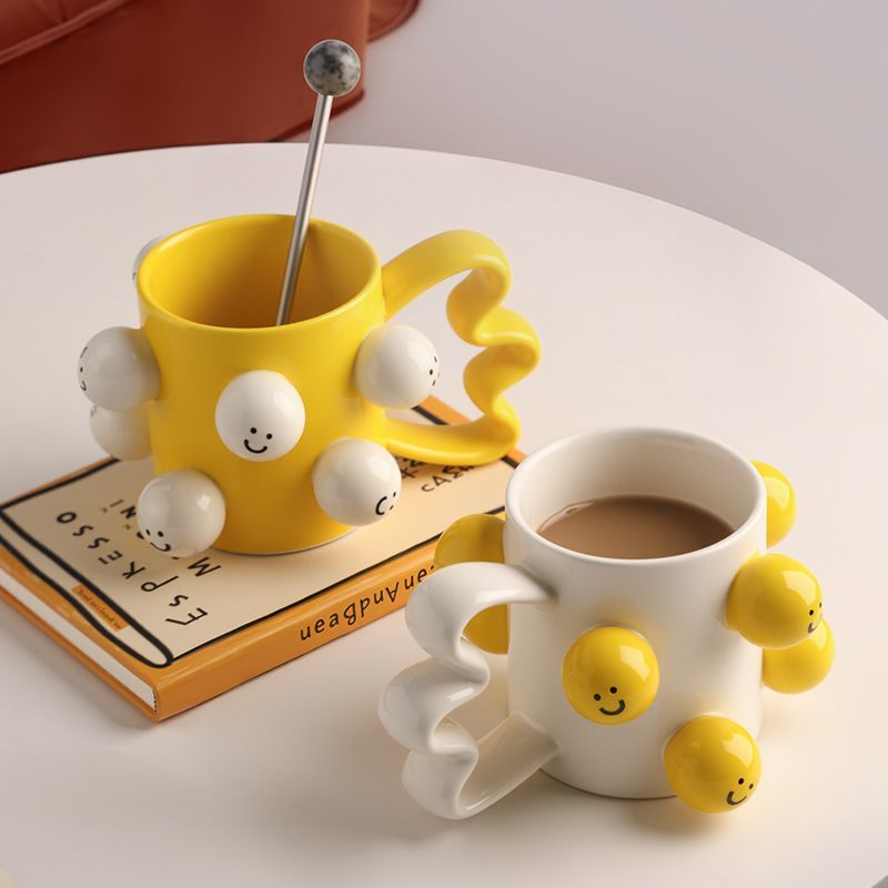 Smiley Face Mug Ceramic