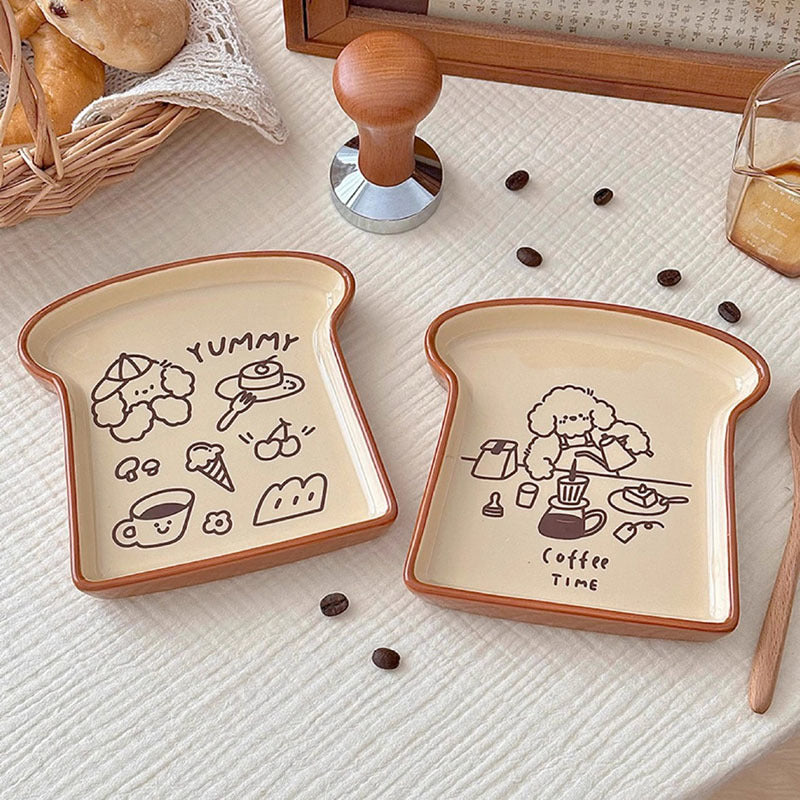 Toast breakfast plate