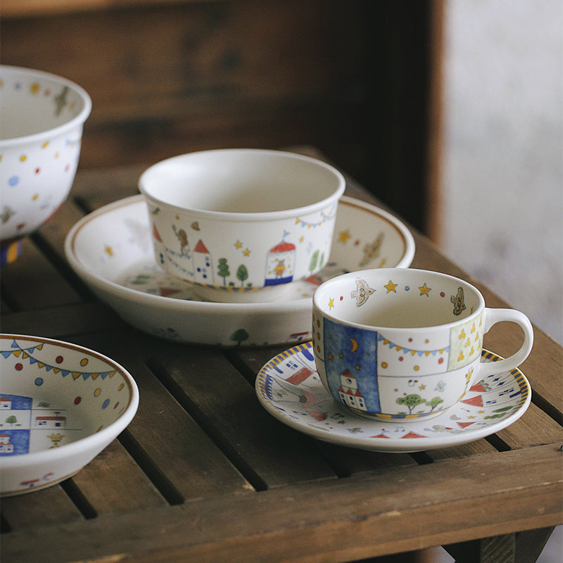 Fairy tale Town Circus Ceramic tableware