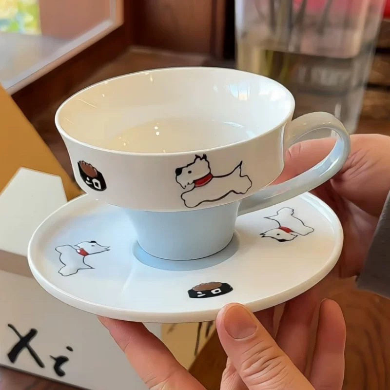 West Highland White Terrier Coffee Cup and Saucer
