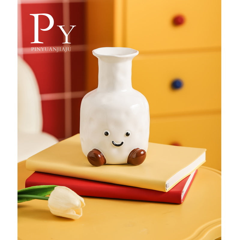 Cute Smiley Face Vase