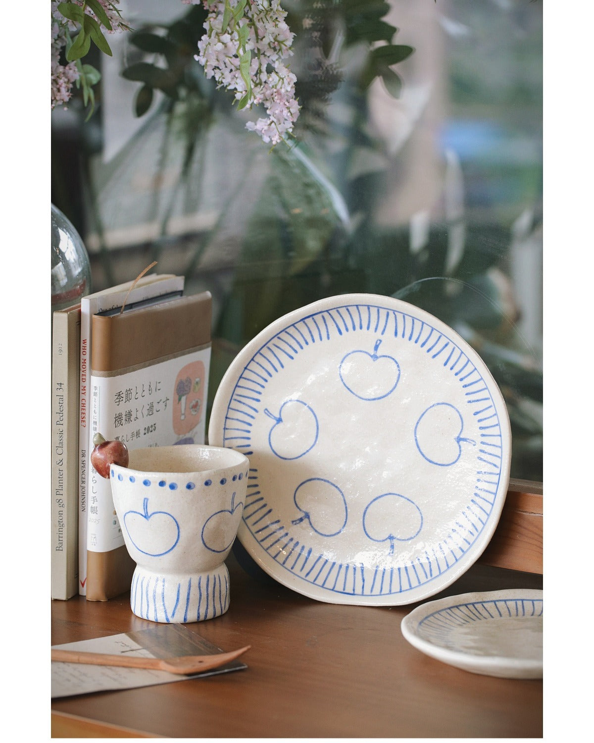 Japanese handmade apple ceramic tableware