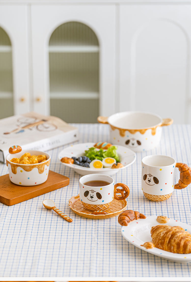 Bread Puppy ceramic tableware