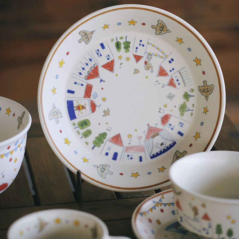 Fairy tale Town Circus Ceramic tableware