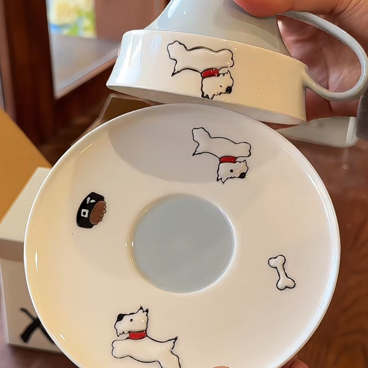 West Highland White Terrier Coffee Cup and Saucer