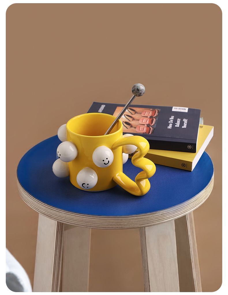 Smiley Face Mug Ceramic