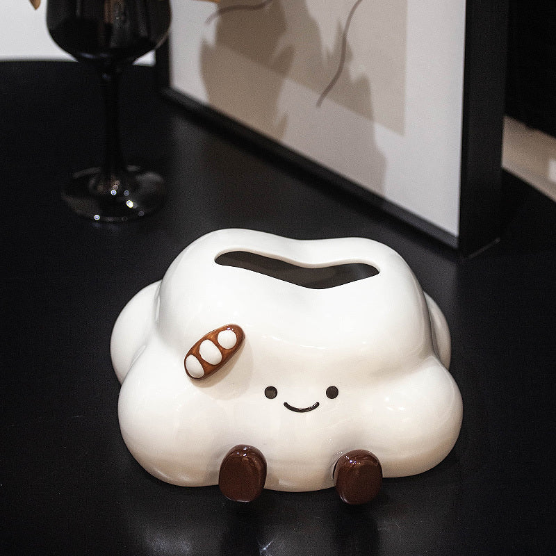 Cute Cloud Ceramic Tissue box