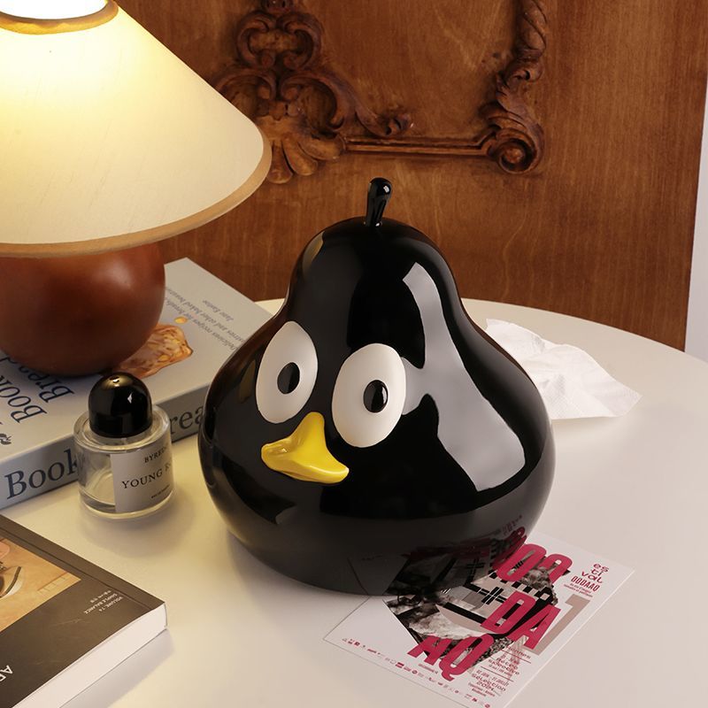 Cute Take Time Duck Pear Ceramic Tissue box