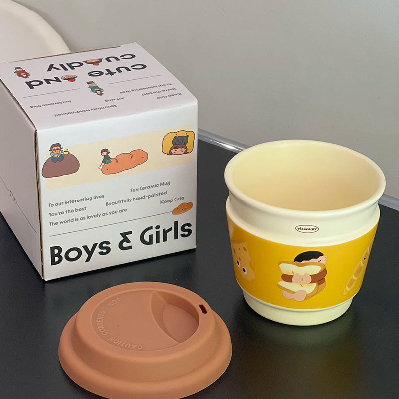 Dopamine Coffee Cup Portable Lid