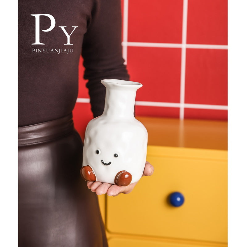 Cute Smiley Face Vase