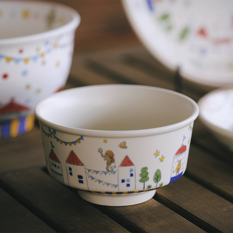 Fairy tale Town Circus Ceramic tableware