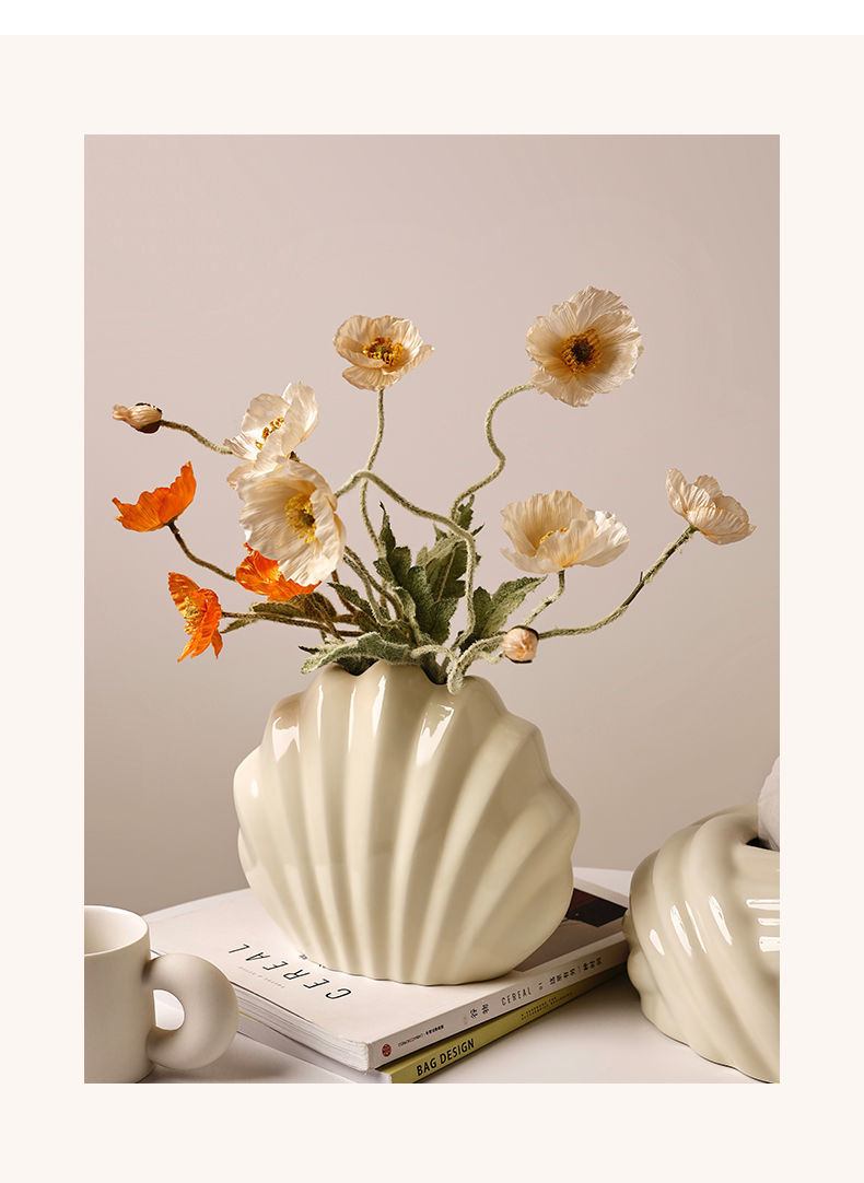 Shell Ceramic Vase