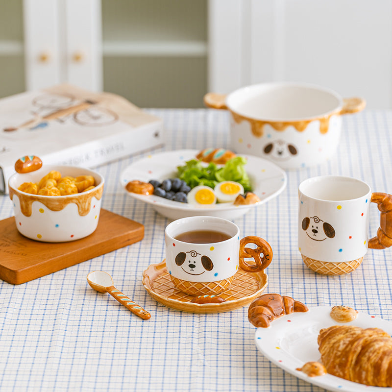 Bread Puppy ceramic tableware