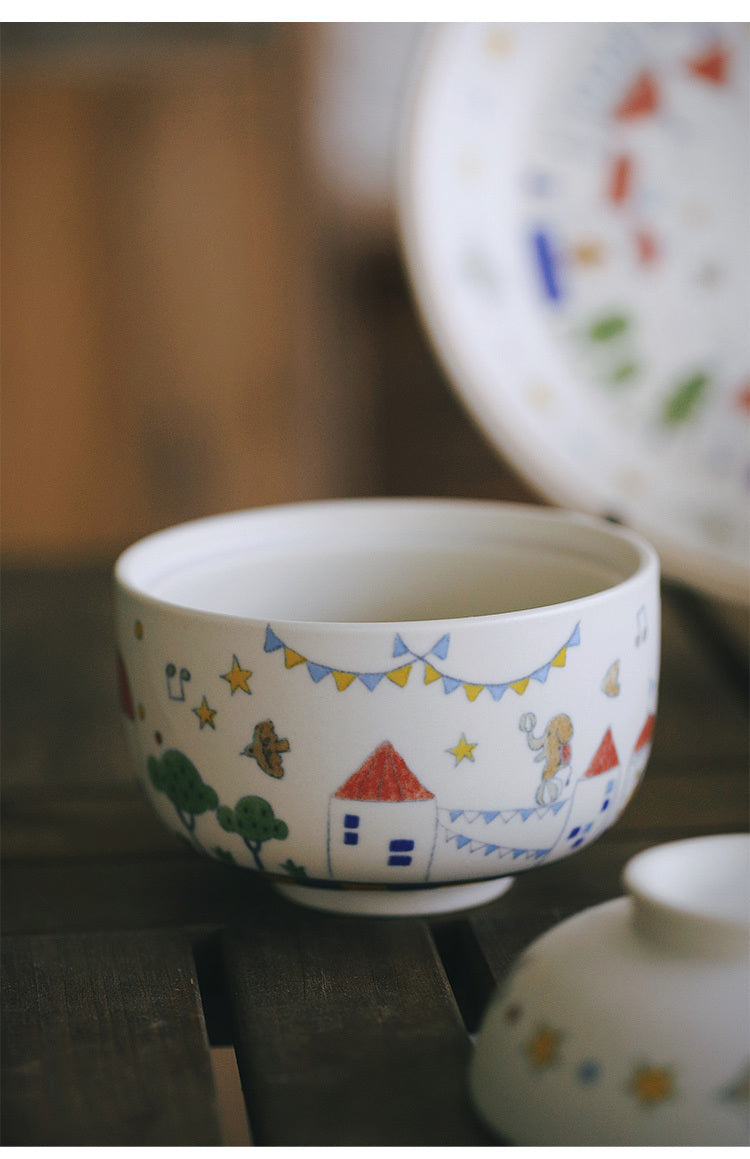 Fairy tale Town Circus Ceramic tableware