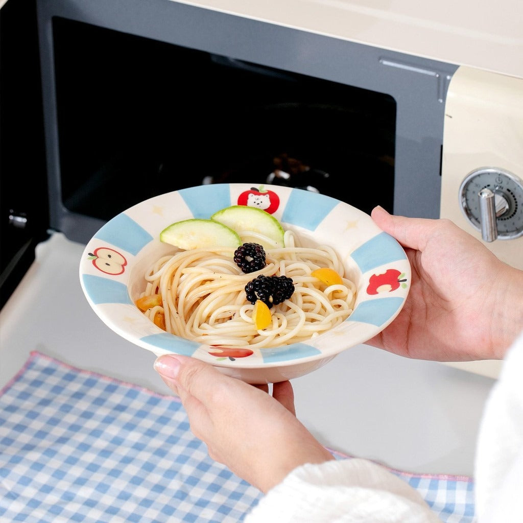 Cute Cartoon Animal Pasta Plate