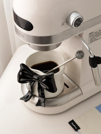Creative bow ceramic mugs,3D bow mugs, coffee cups