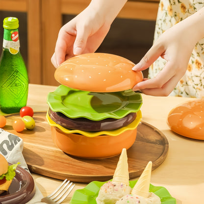 Hamburger ceramic tableware set