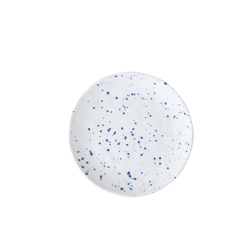 Nordic ceramic ink dot high-footed bowl
