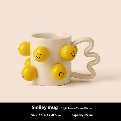 Smiley Face Mug Ceramic
