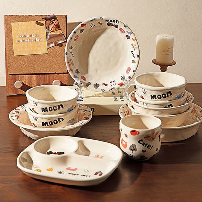 Moon Dog ceramic tableware