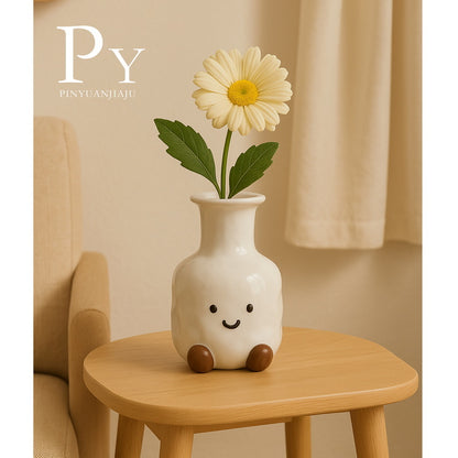 Cute Smiley Face Vase