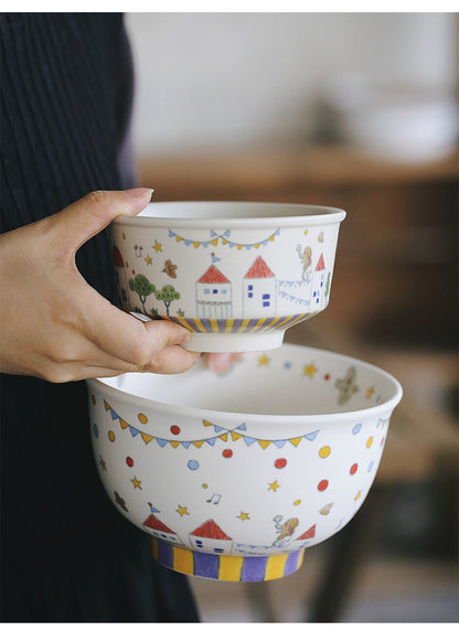 Fairy tale Town Circus Ceramic tableware