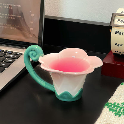 Creative morning glory mugs, espresso cups