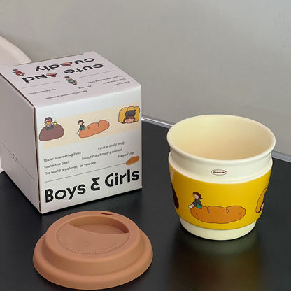Dopamine Coffee Cup Portable Lid
