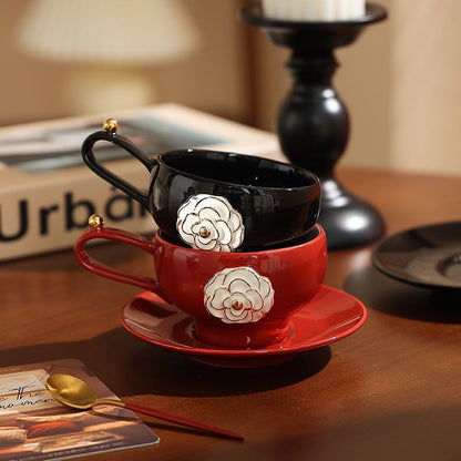 Camellia coffee cups and saucers