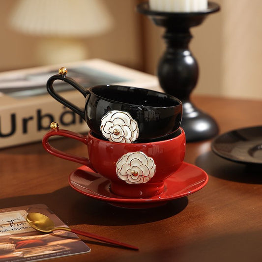 Camellia coffee cups and saucers