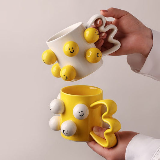 Smiley Face Mug Ceramic