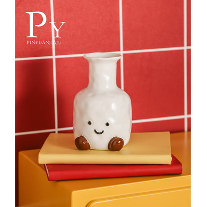 Cute Smiley Face Vase