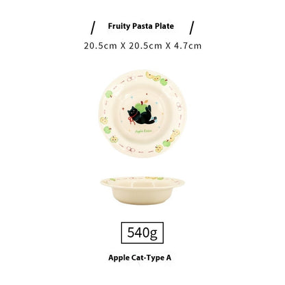 Cute Cartoon Animal Pasta Plate
