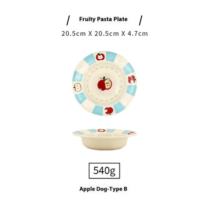 Cute Cartoon Animal Pasta Plate