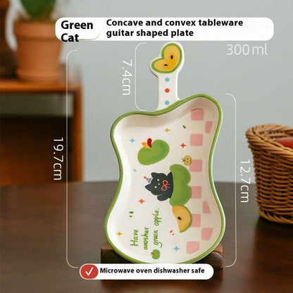 Green Cat Ceramic Tableware