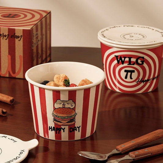 Creative McDonald's ceramic chicken wing bowl