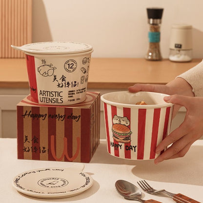 Creative McDonald's ceramic chicken wing bowl