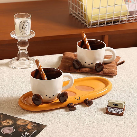Bread doll mug plate + bread mixer