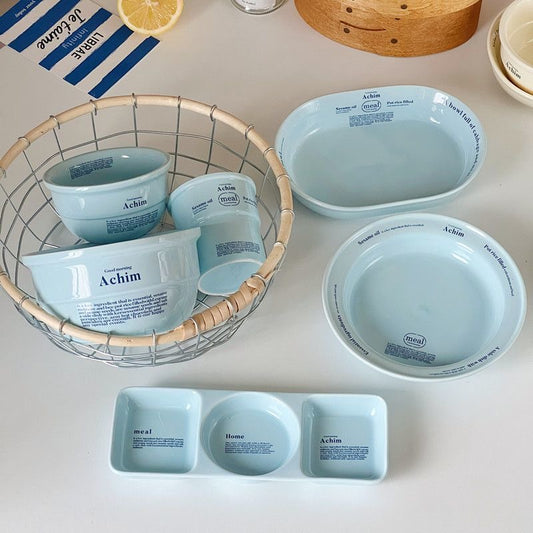 Korean Sky Blue Ceramic Tableware