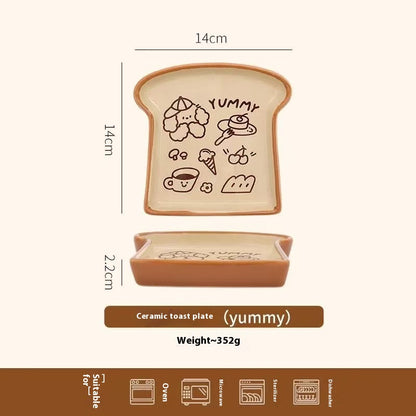 Toast breakfast plate