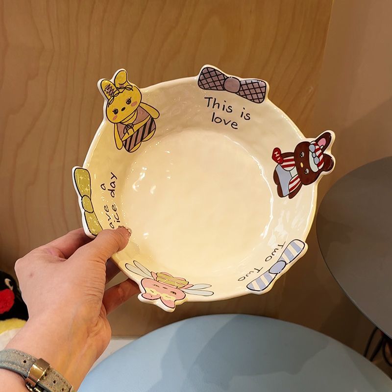 Bow rabbit salad bowl